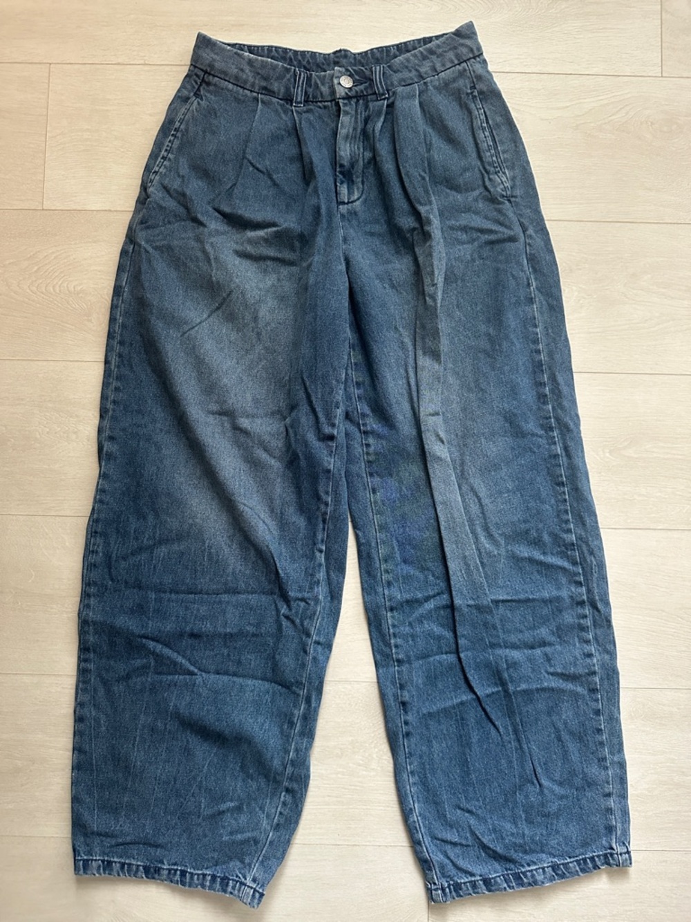 Urban Outfitters BDG Grandpa Baggy Trouser Jeans Pleated Pants Loose Fit Size27 - Picture 6 of 14